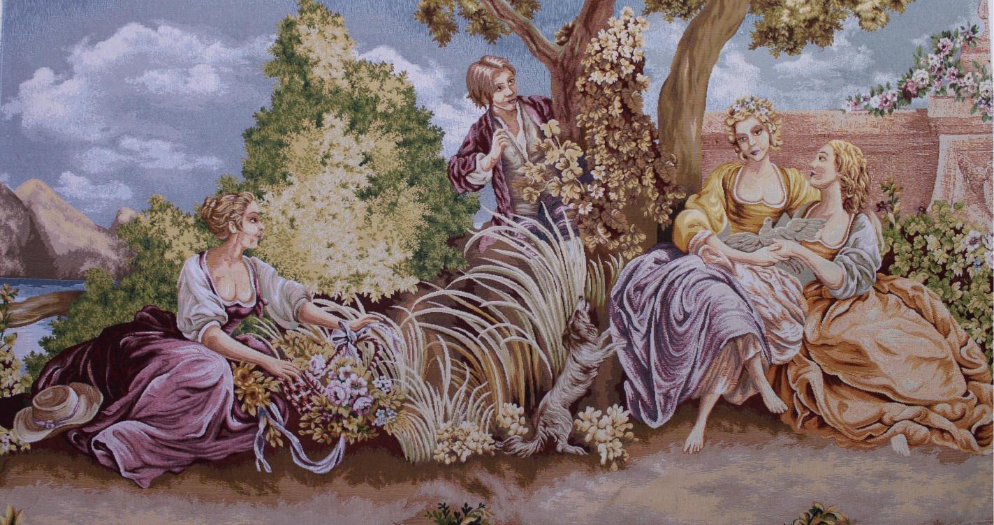 BELIEVE BEATRİX JAKARLI DOKUMA GOBLEN DEKORATİF DEKORATİF ÇERÇEVESİZ PANO TABLO 70*140