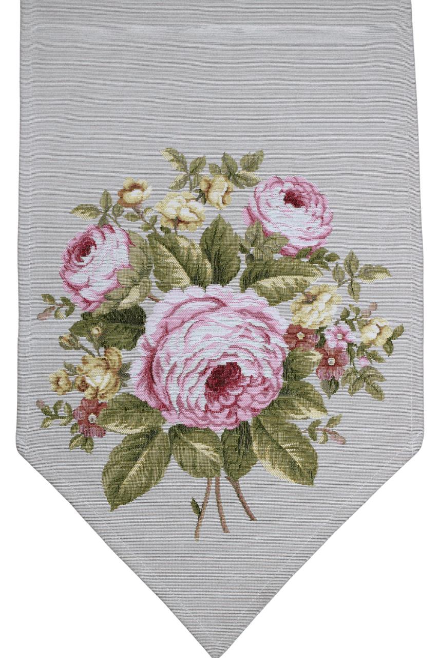 BELIEVE BIG ROSES JAKARLI DOKUMA GOBLEN DEKORATİF RUNNER 30*150 KEMIK