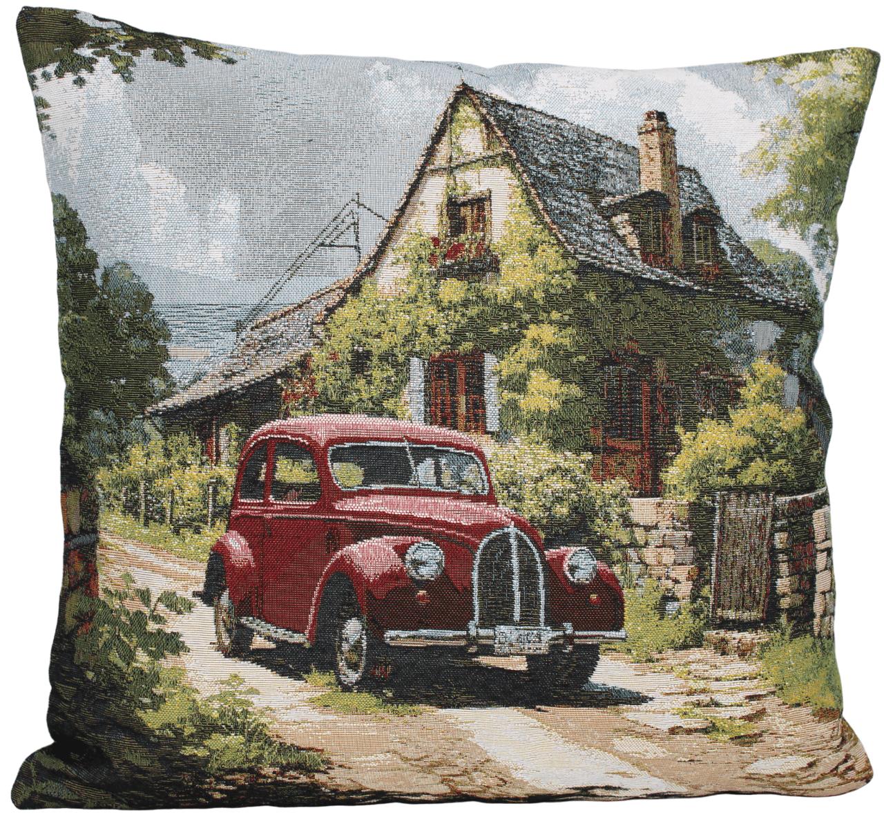 BELIEVE BRENDON JAKARLI DOKUMA GOBLEN DEKORATİF RED CAR KIRLENT KILIFI 45*45