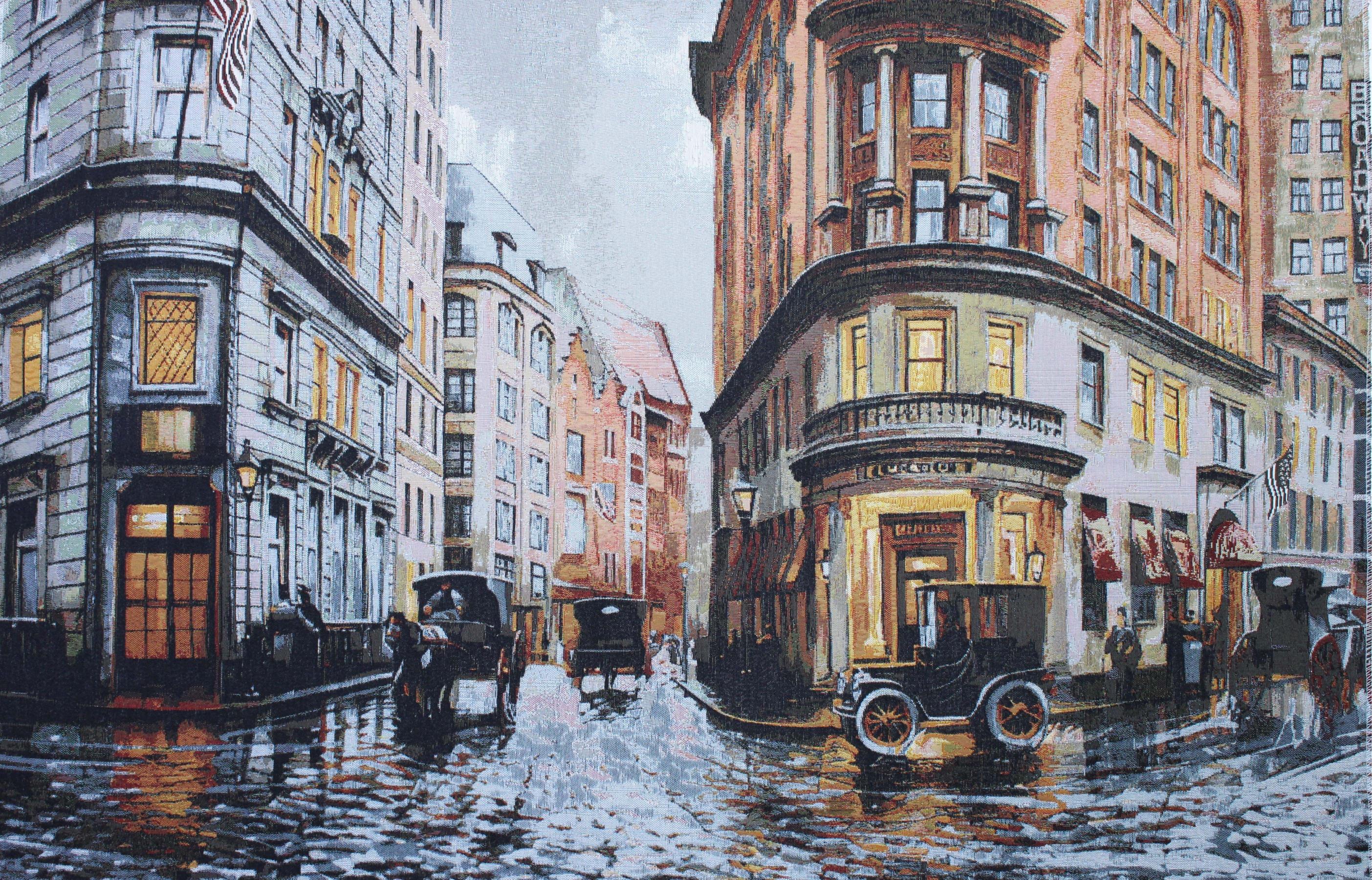 BELIEVE BROADWAY JAKARLI DOKUMA GOBLEN DEKORATİF ÇERÇEVESİZ PANO TABLO 70*110