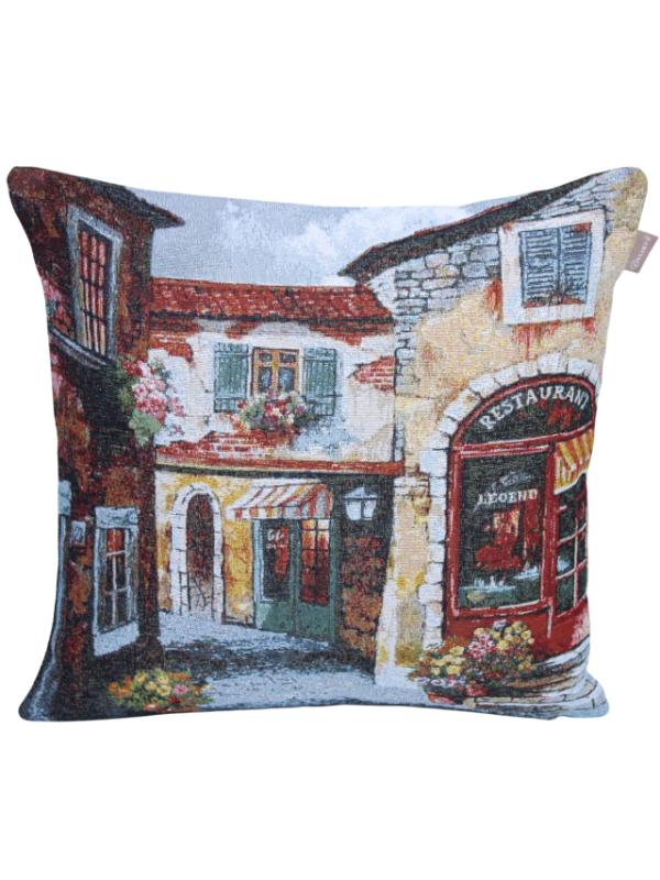 BELİEVE CAFE RESTAURANT JAKARLI DOKUMA GOBLEN DEKORATİF 45*45 KIRLENT