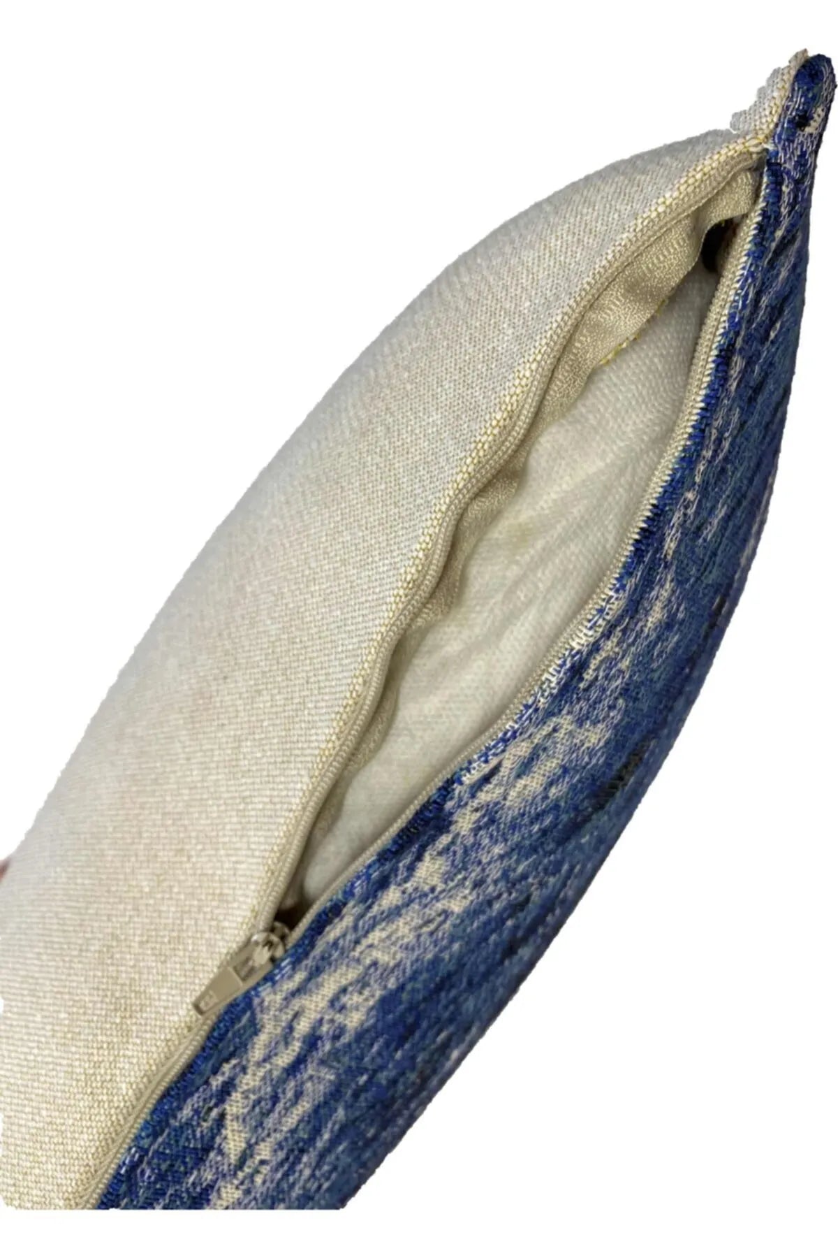 BELIEVE DENİZ MANZARASI JAKARLI DOKUMA GOBLEN DEKORATİF KIRLENT KILIFI 45*45