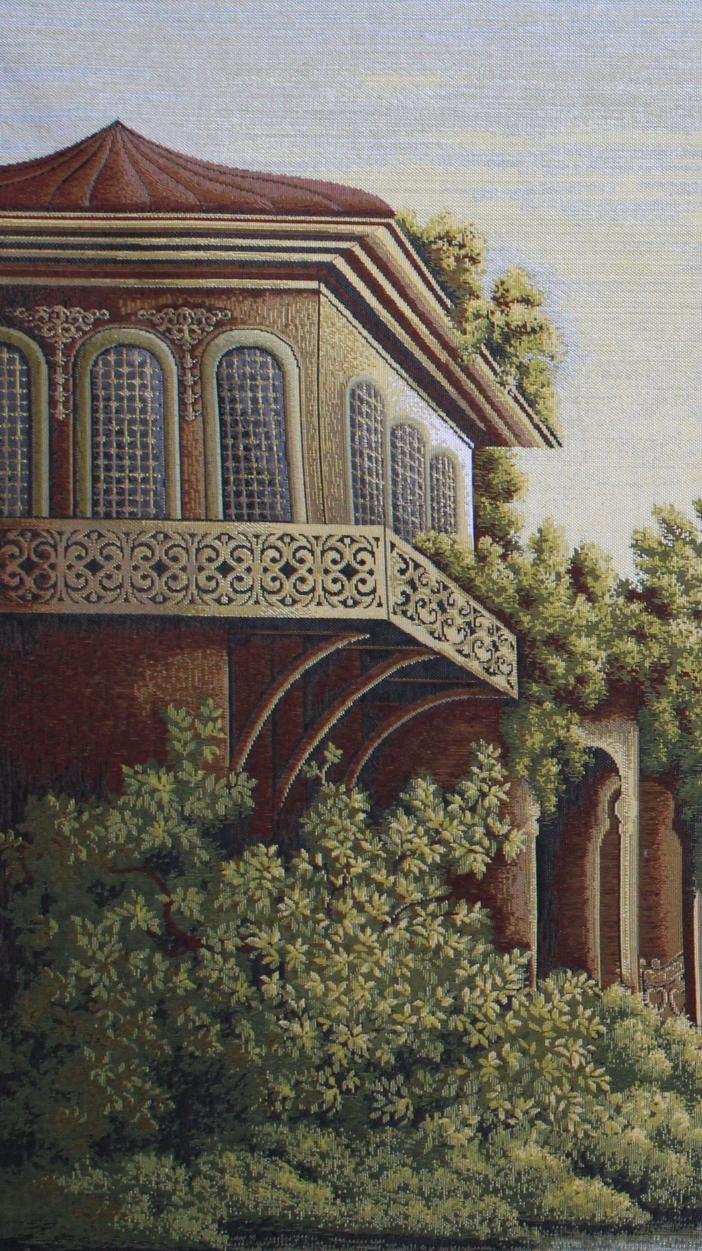 BELIEVE EYÜP SULTAN DOKUMA GOBLEN DEKORATİF ÇERÇEVESİZ PANO TABLO 70*140