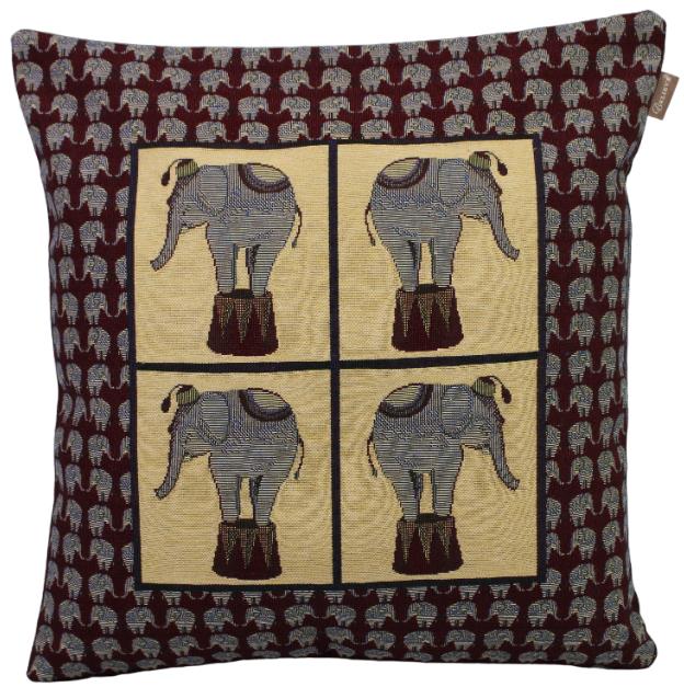 BELIEVE FİL JAKARLI DOKUMA GOBLEN DEKORATİF KIRLENT KILIFI 40*40