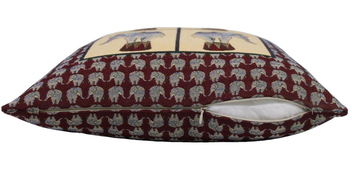 BELIEVE FİL JAKARLI DOKUMA GOBLEN DEKORATİF KIRLENT KILIFI 40*40