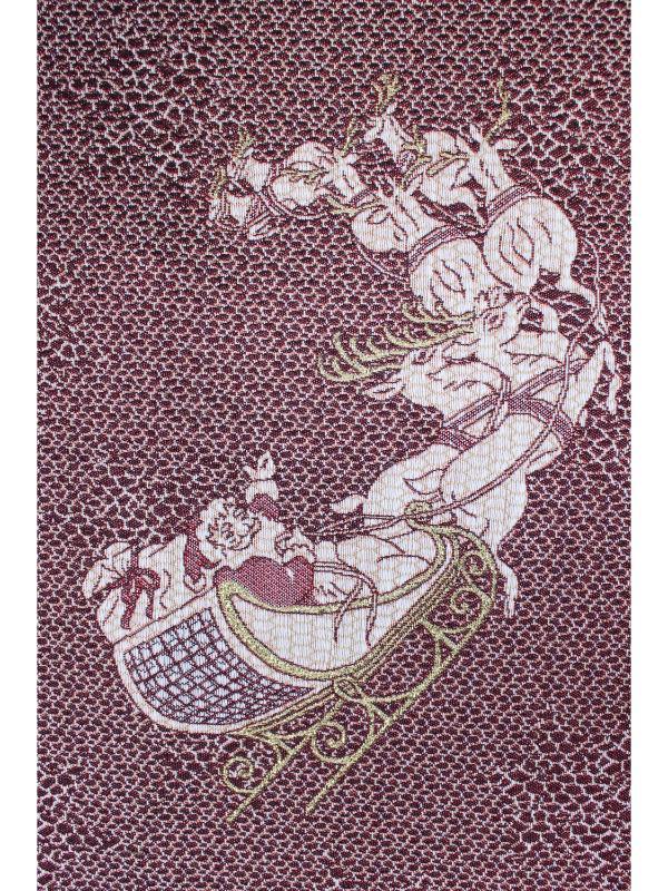 BELIEVE GEYİKLİ NOEL BABA JAKARLI DOKUMA GOBLEN DEKORATİF SİMLİ YILBAŞI AMERİKAN SERVİS 2Lİ 33*43