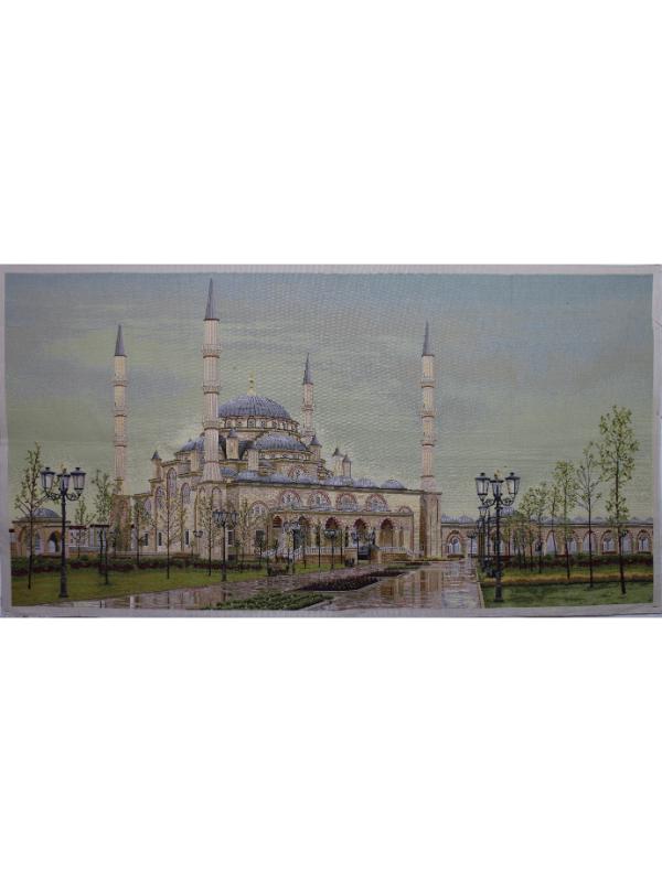 BELİEVE GROZNİ CAMİ DOKUMA GOBLEN DEKORATİF ÇERÇEVESİZ PANO TABLO 70*135