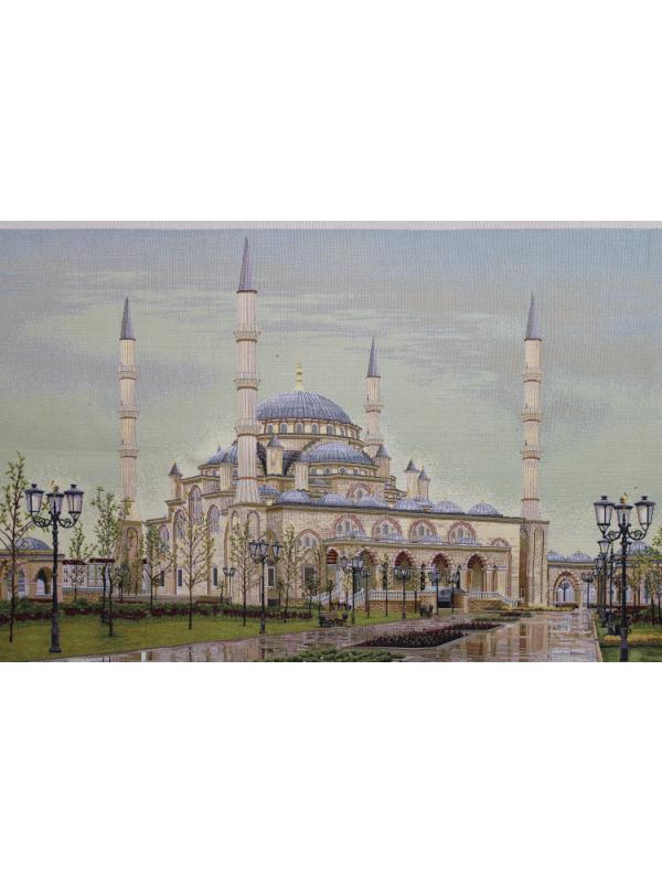 BELİEVE GROZNİ CAMİ DOKUMA GOBLEN DEKORATİF ÇERÇEVESİZ PANO TABLO 70*135