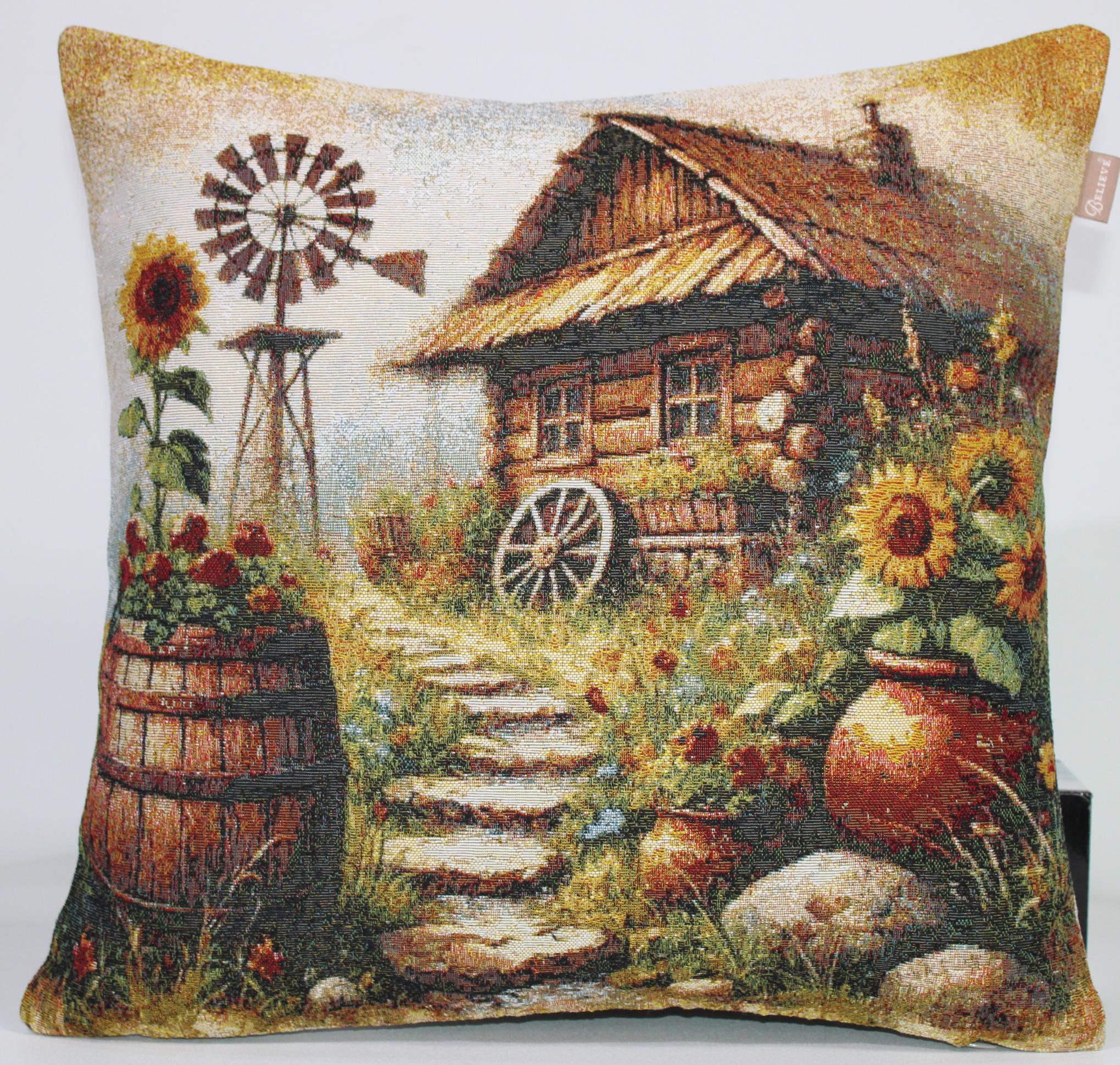 BELIEVE HANNAH JAKARLI DOKUMA GOBLEN DEKORATİF PİNTEREST KIRLENT 45*45