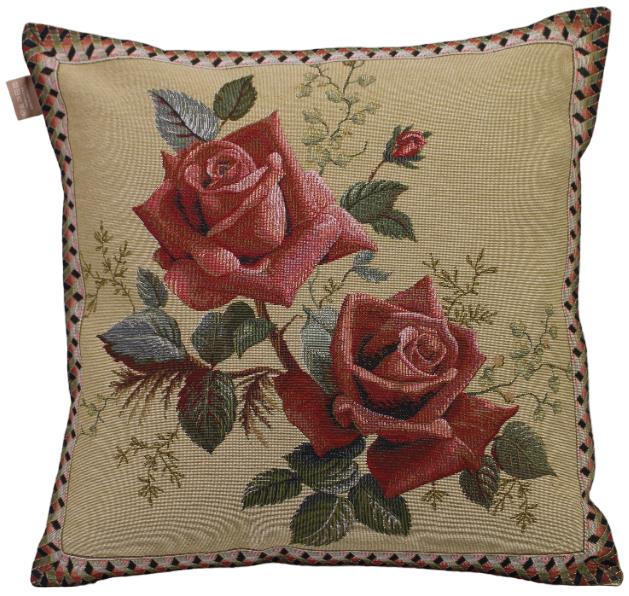 BELIEVE HAZAL YEŞİL JAKARALI DOKUMA GOBLEN DEKORATİF KIRLENT KILIFI 40*40