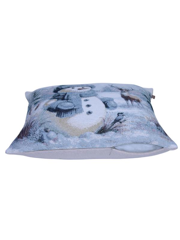 BELIEVE KARDAN ADAM YILBAŞI JAKARLI DOKUMA GOBLEN DEKORATİF SİMLİ KIRLENT 45*45