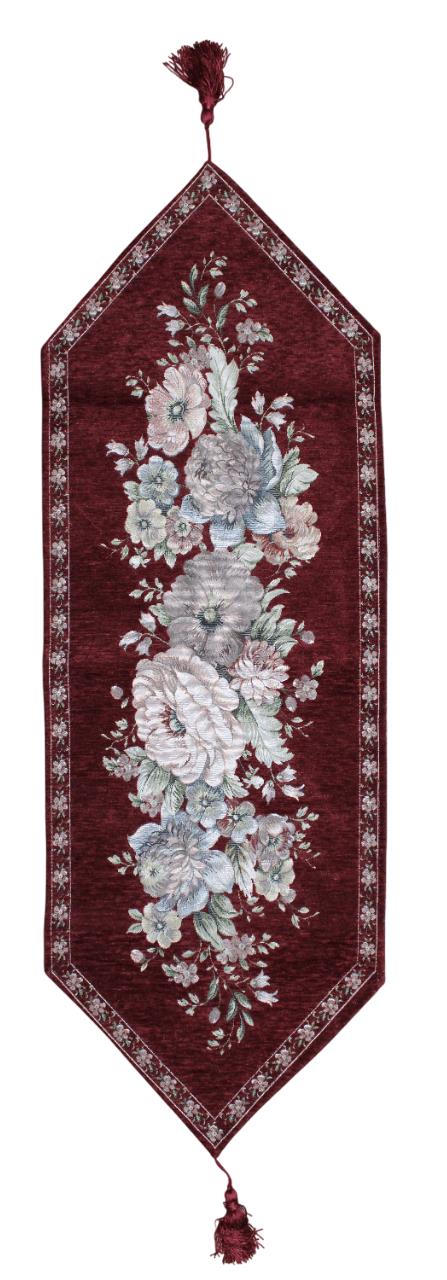 BELIEVE KINAY JAKARLI DOKUMA GOBLEN DEKORATİF RUNNER 30*90 BORDO