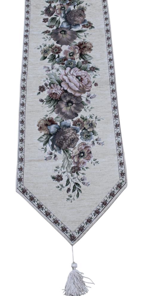 BELIEVE KINAY JAKARLI DOKUMA GOBLEN DEKORATİF RUNNER 30*90 KREM