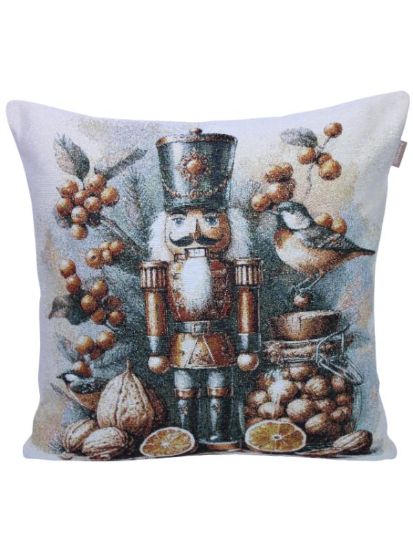 BELIEVE KURŞUN ASKER YILBAŞI JAKARLI DOKUMA GOBLEN DEKORATİF KIRLENT 45*45