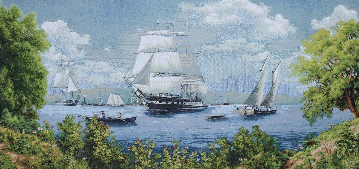 BELIEVE LAGUNA JAKARLI DOKUMA GOBLEN DEKORATİF ÇERÇEVESİZ PANO TABLO 50*100