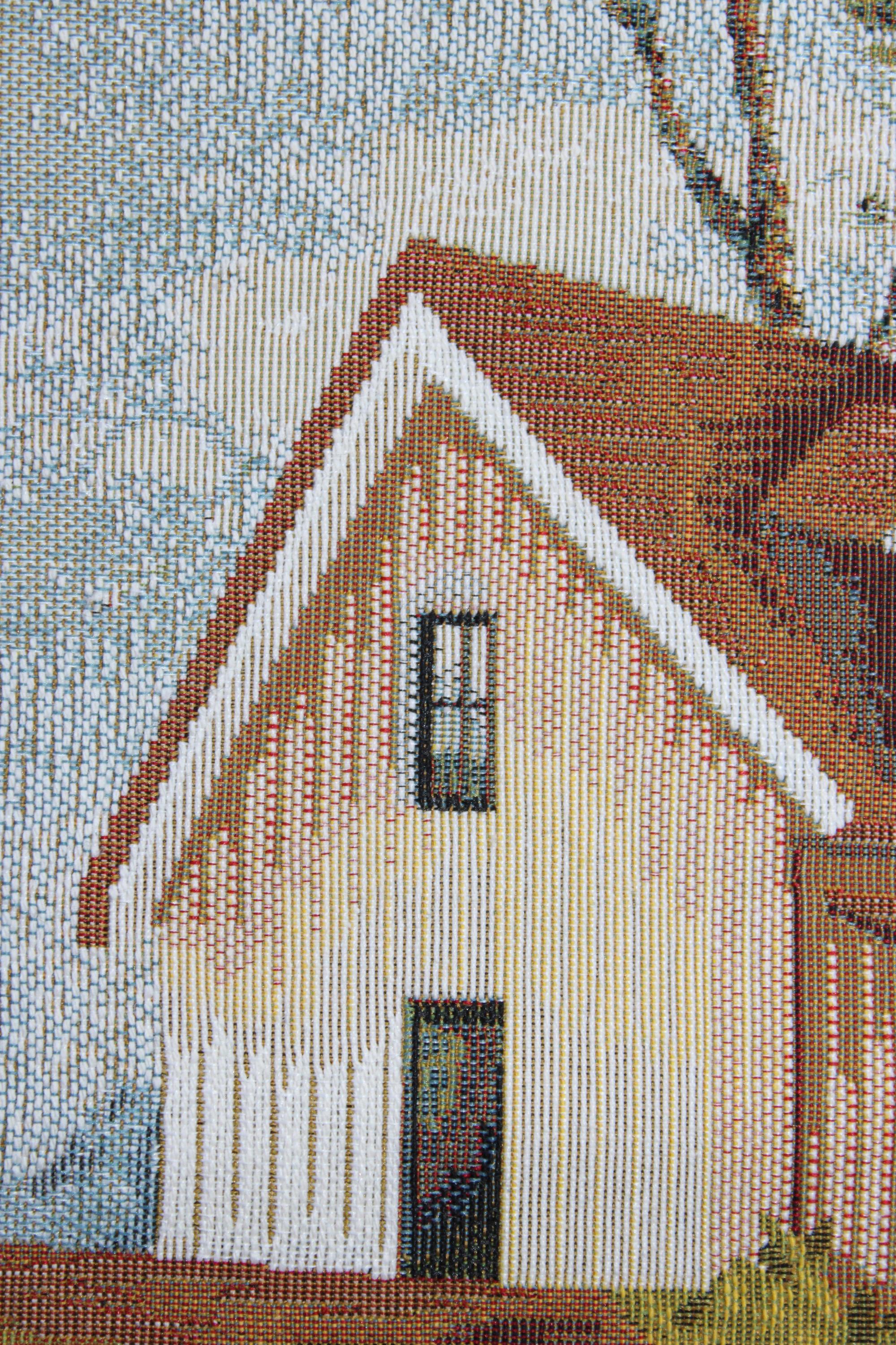 BELIEVE LİGHTHOUSE JAKARLI DOKUMA GOBLEN DEKORATİF ÇERÇEVESİZ PANO TABLO 70*140