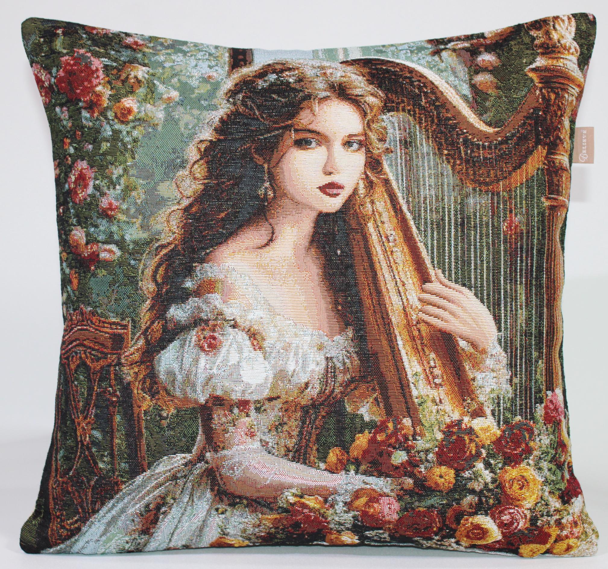 BELIEVE MENURE JAKARLI DOKUMA GOBLEN DEKORATİF PİNTEREST KIRLENT 45*45