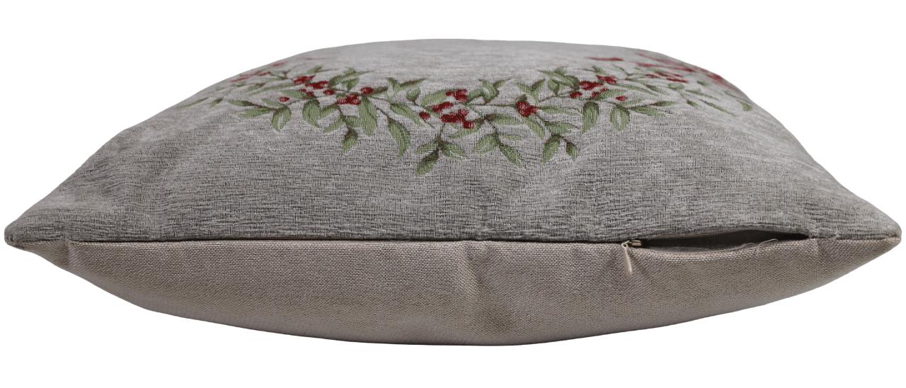 BELIEVE MONIQU JAKARLI DOKUMA GOBLEN DEKORATİF ŞÖNİLLİ GRİ KIRLENT KILIFI 45*45