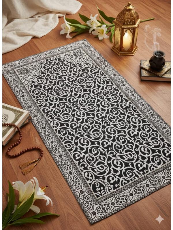 BELIEVE ÖZNUR JAKARLI DOKUMA GOBLEN DEKORATİF ŞÖNİL SİMLİ ASTARSIZ SAÇAKSIZ ACI KAHVE 70x120