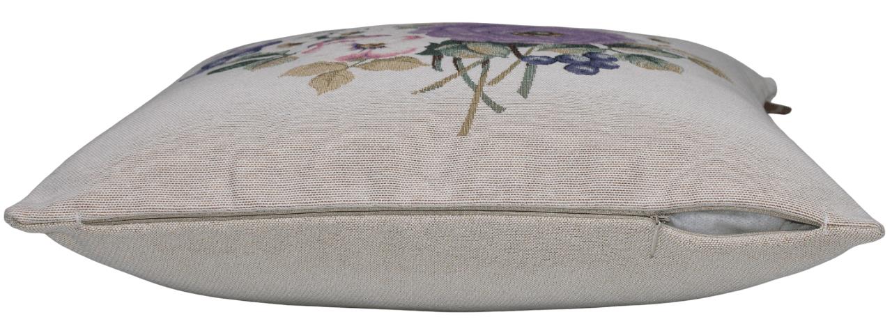 BELIEVE PANSIES JAKARLI DOKUMA GOBLEN DEKORATİF ÇİÇEKLİ KELEBEKLİ KIRLENT KILIFI 45*45