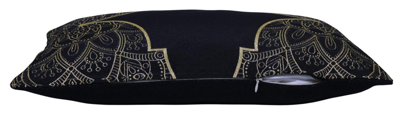 BELIEVE RAMAZAN JAKARLI DOKUMA GOBLEN DEKORATİF SİYAH SİMLİ KIRLENT KILIFI 30*55