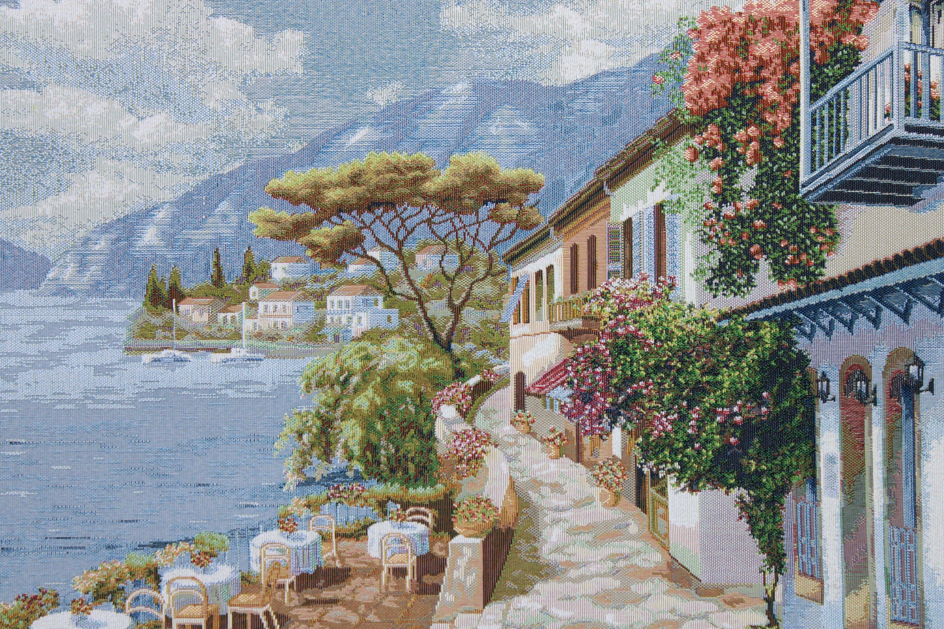 BELIEVE RIVIERA JAKARLI DOKUMA GOBLEN DEKORATİF ÇERÇEVESİZ PANO TABLO 50*100