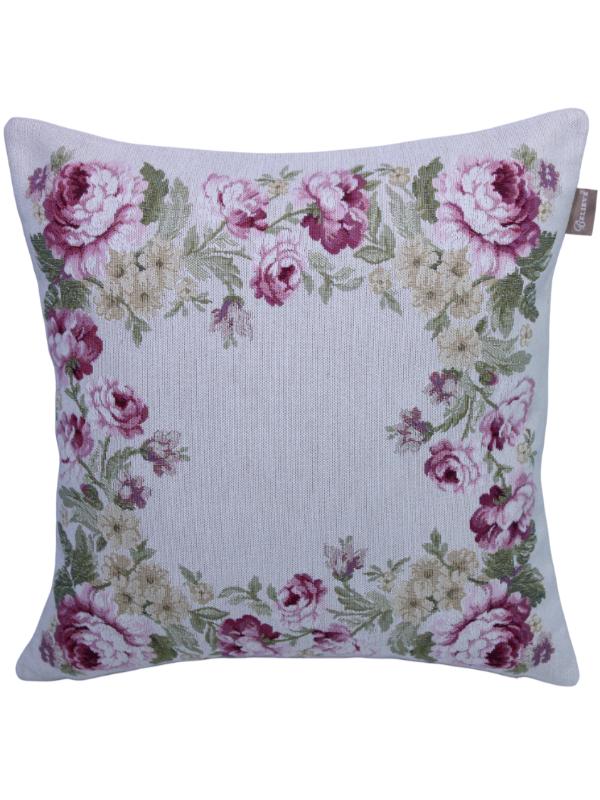 BELIEVE ROSE FRAME JAKARLI DOKUMA GOBLEN DEKORATİF KIRLENT 40*40