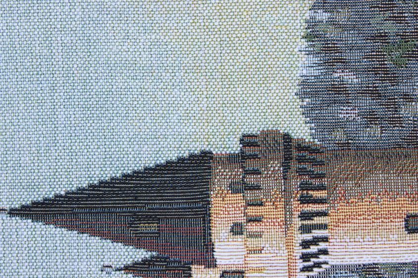 BELIEVE ŞATO JAKARLI DOKUMA GOBLEN DEKORATİF ÇERÇEVESİZ PANO 70*100