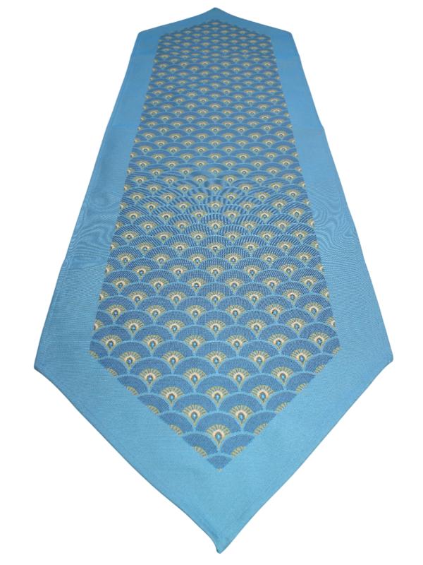 BELİEVE TAVUS KUŞU JAKARLI DOKUMA GOBLEN DEKORATİF RUNNER 50*165