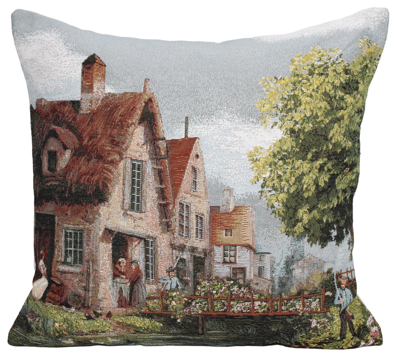 BELIEVE TERRA JAKARLI DOKUMA GOBLEN DEKORATİF EV MAZARALI KIRLENT KILIFI 45*45