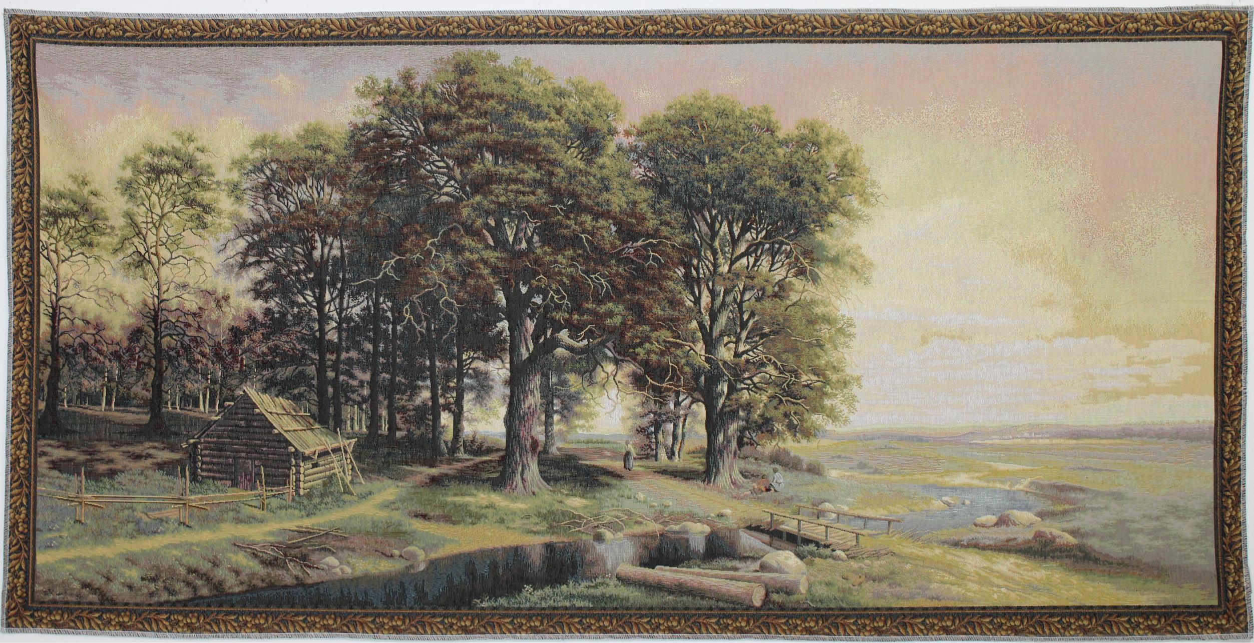 BELIEVE YAYLA JAKARLI DOKUMA GOBLEN DEKORATİF SÜTUNLU ÇERÇEVESİZ PANO TABLO 70*140