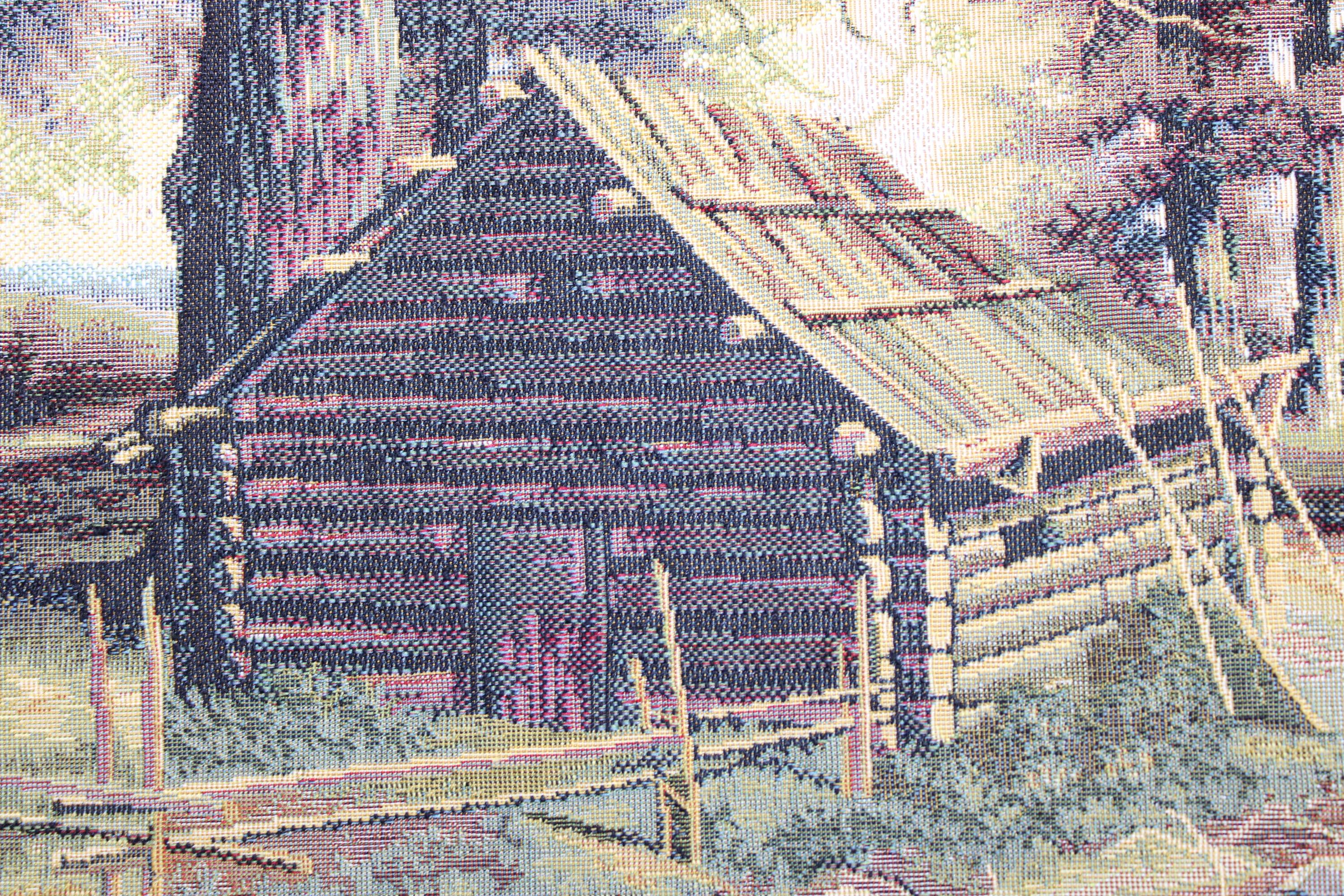 BELIEVE YAYLA JAKARLI DOKUMA GOBLEN DEKORATİF SÜTUNLU ÇERÇEVESİZ PANO TABLO 70*140