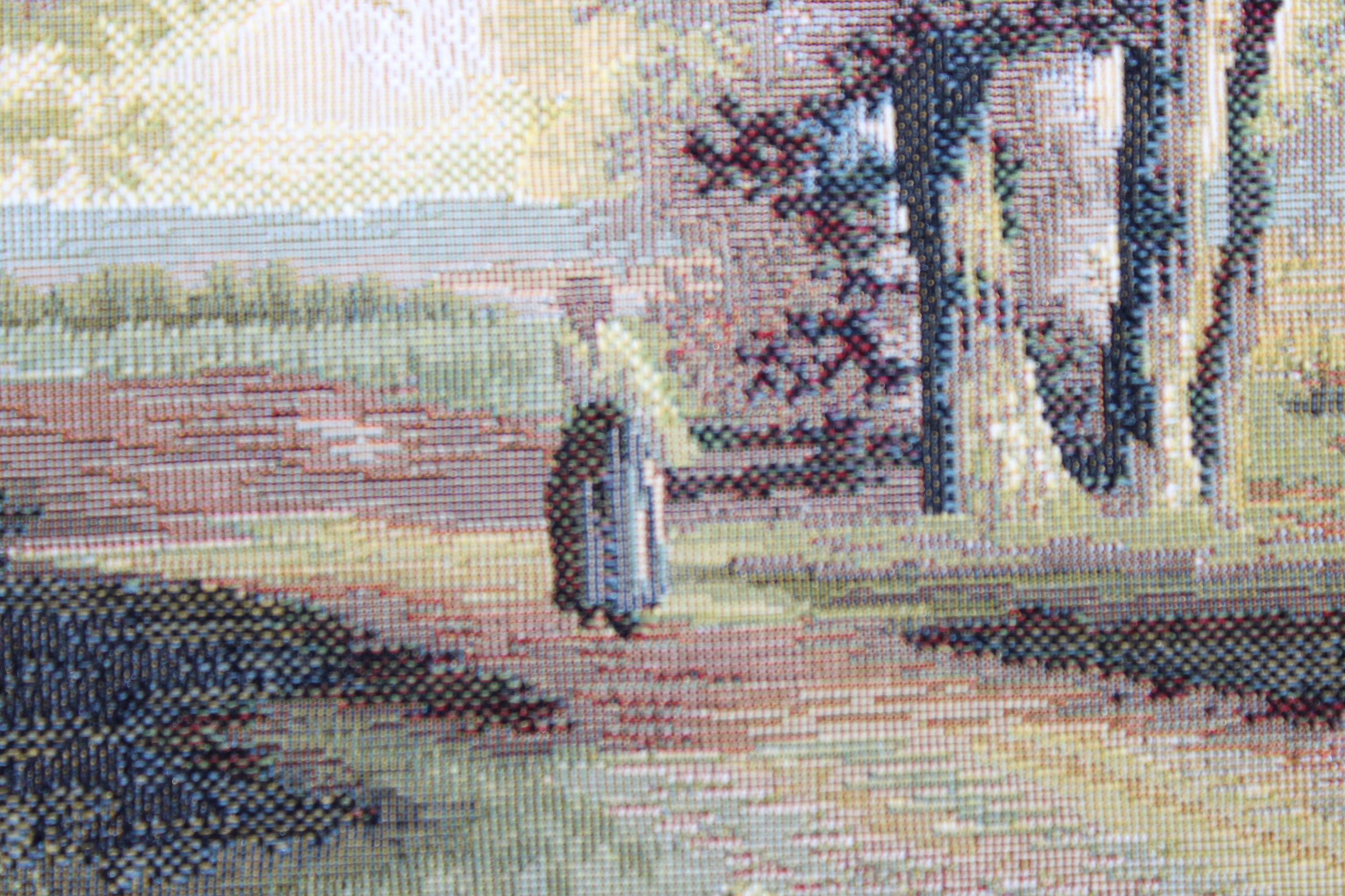 BELIEVE YAYLA JAKARLI DOKUMA GOBLEN DEKORATİF SÜTUNLU ÇERÇEVESİZ PANO TABLO 70*140