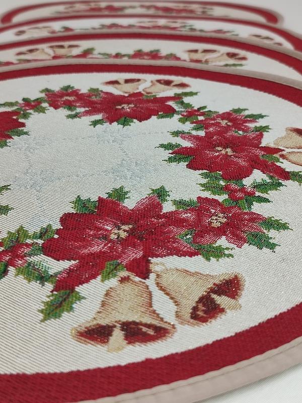 BELIEVE YILBAŞI ÇELENKLİ JAKARLI DOKUMA GOBLEN DEKORATİF AMERİKAN SER. OVAL