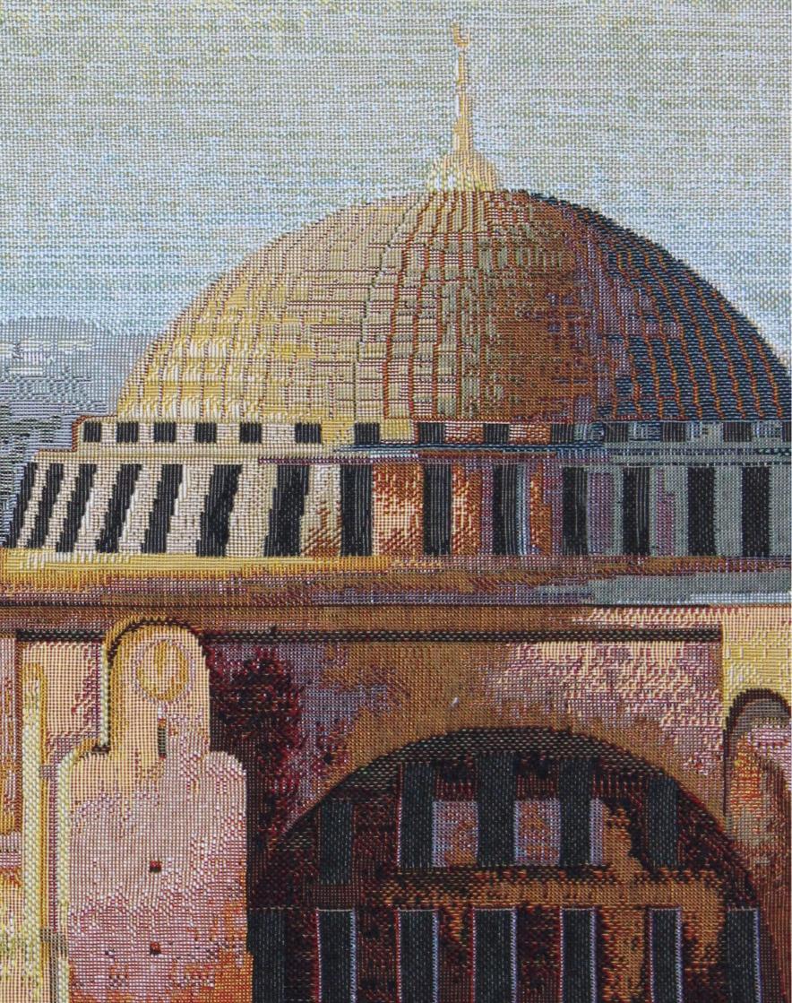 BELIEVE AYASOFYA JAKARLI DOKUMA GOBLEN DEKORATİF   ÇERÇEVESİZ PANO TABLO 70*140