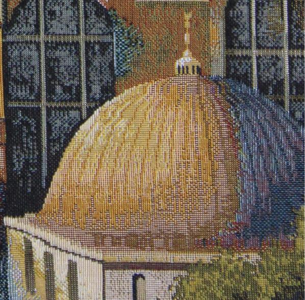 BELIEVE AYASOFYA JAKARLI DOKUMA GOBLEN DEKORATİF   ÇERÇEVESİZ PANO TABLO 70*140