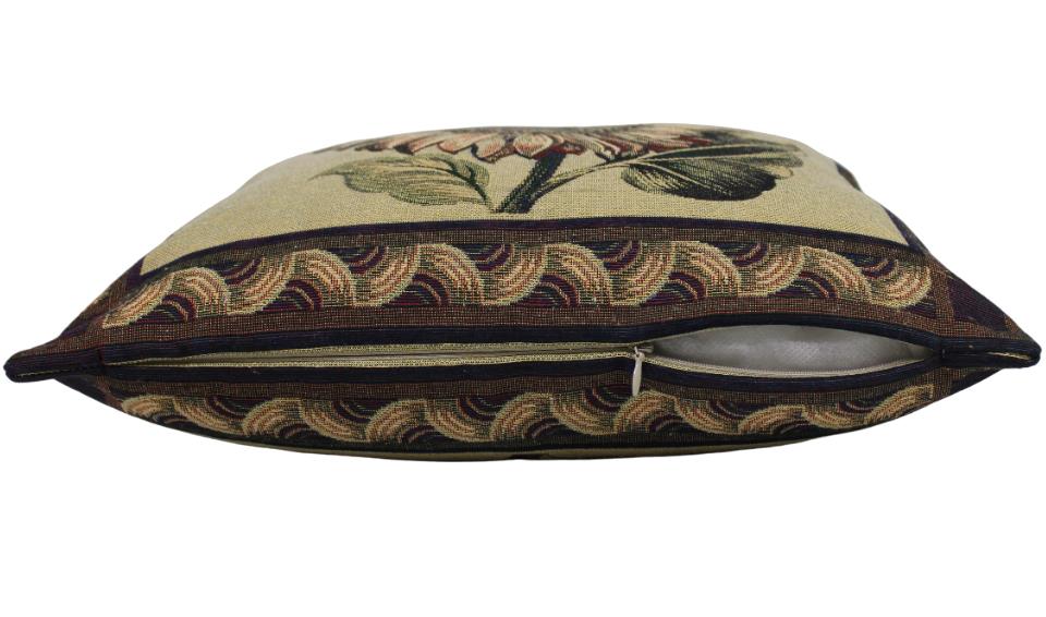 BELIEVE AYÇİÇEĞİ JAKARLI DOKUMA GOBLEN DEKORATİF KIRLENT KILIFI  40*40