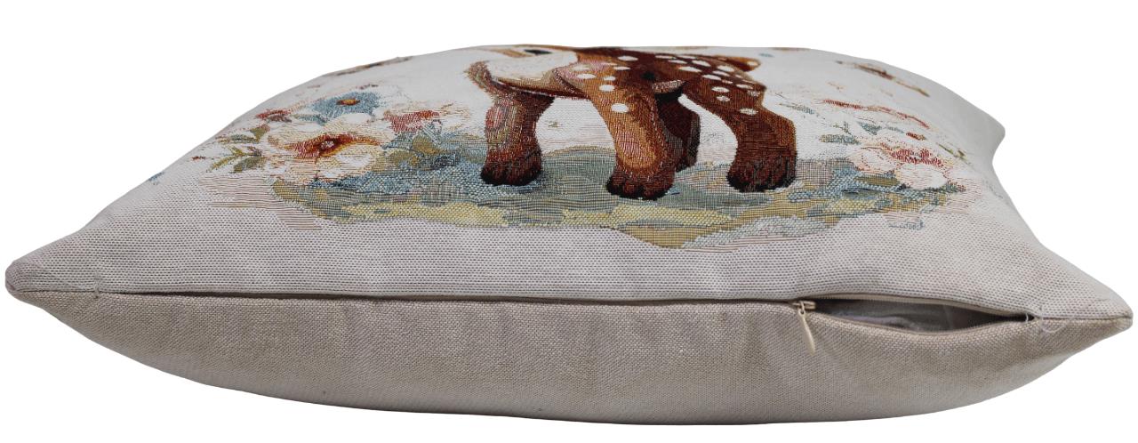 BELIEVE CEYLAN JAKARLI DOKUMA GOBLEN  DEKORATİF SEVİMLİ HAYVAN KIRLENT KILIFI 45*4