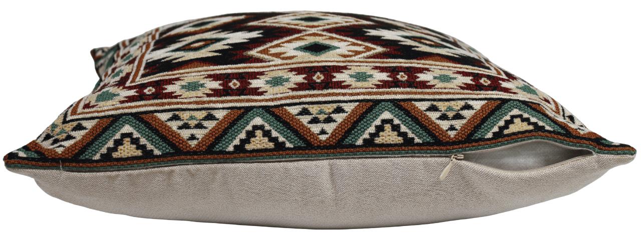 BELIEVE DROGAN KİLİM JAKARLI DOKUMA GOBLEN   DEKORATİF ŞÖNİLLİ  KIRLENT KILIFI 45*45