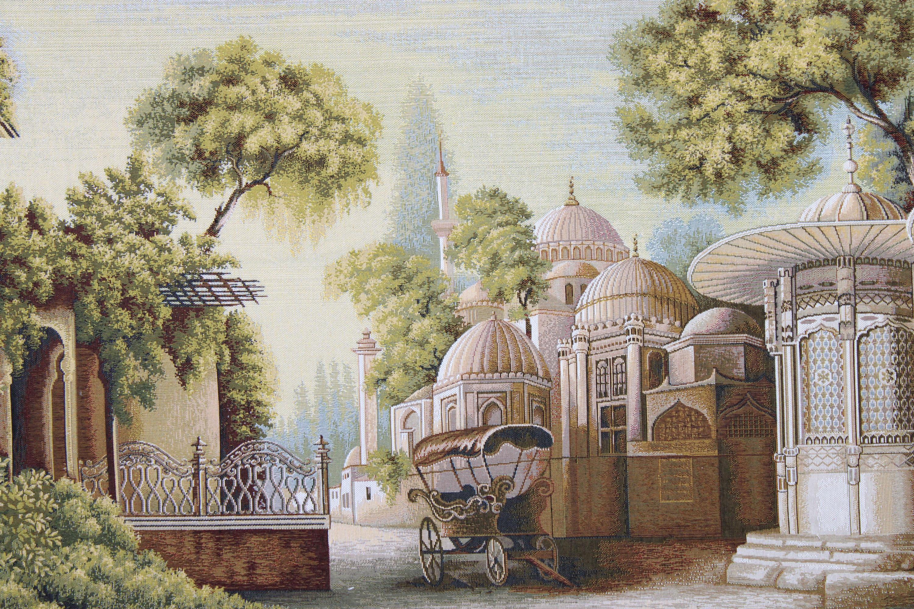 BELIEVE  EYÜP SULTAN DOKUMA GOBLEN DEKORATİF    ÇERÇEVESİZ PANO TABLO 70*140