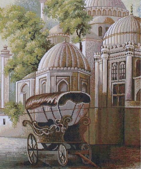 BELIEVE  EYÜP SULTAN DOKUMA GOBLEN DEKORATİF    ÇERÇEVESİZ PANO TABLO 70*140