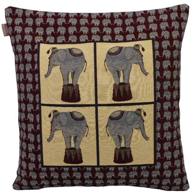 BELIEVE FİL JAKARLI DOKUMA GOBLEN DEKORATİF KIRLENT KILIFI 40*40