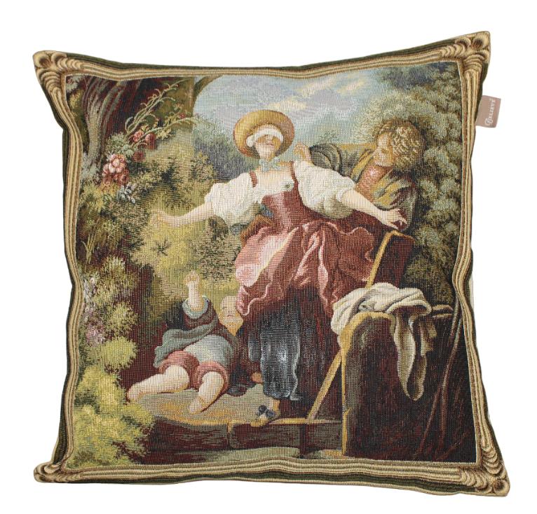 BELIEVE GARDENYA JAKARLI DOKUMA  GOBLEN DEKORATİF KIRLENT KILIFI  40*40