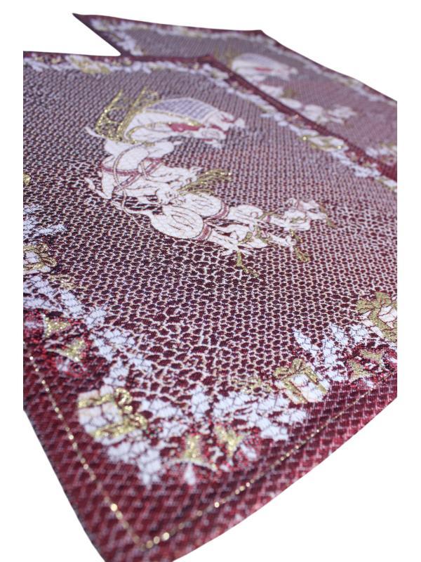 BELIEVE GEYİKLİ NOEL BABA JAKARLI DOKUMA GOBLEN  DEKORATİF SİMLİ YILBAŞI AMERİKAN SERVİS 2Lİ  33*43