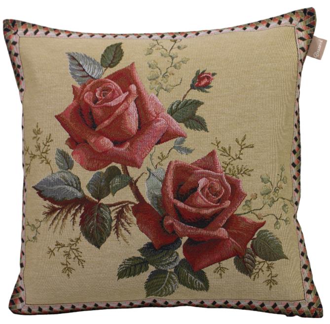 BELIEVE HAZAL YEŞİL JAKARALI  DOKUMA  GOBLEN DEKORATİF KIRLENT KILIFI 40*40