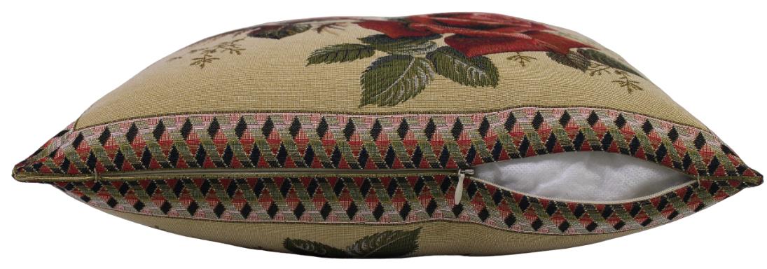 BELIEVE HAZAL YEŞİL JAKARALI  DOKUMA  GOBLEN DEKORATİF KIRLENT KILIFI 40*40