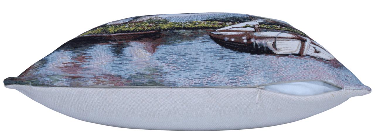 BELIEVE HOME LAKE JAKARLI DOKUMA GOBLEN   DEKORATİF KIRLENT KILIFI  45*45