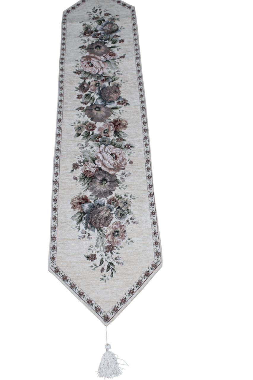 BELIEVE KINAY JAKARLI DOKUMA GOBLEN DEKORATİF  RUNNER 30*150 KREM