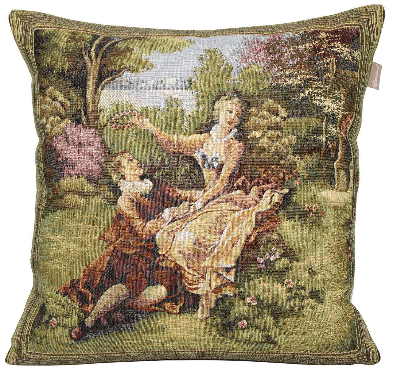 BELIEVE KUMRU VADİ A JAKARLI DOKUMA GOBLEN  DEKORATİF KIRLENT 40*40