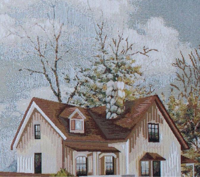 BELIEVE LİGHTHOUSE JAKARLI DOKUMA GOBLEN DEKORATİF ÇERÇEVESİZ PANO TABLO 70*140